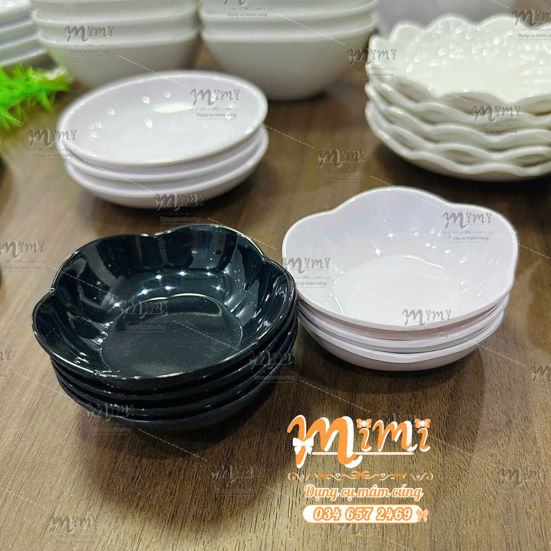 Đĩa nến nhựa melamine – bền nhẹ, tiện dụng cho mâm cúng